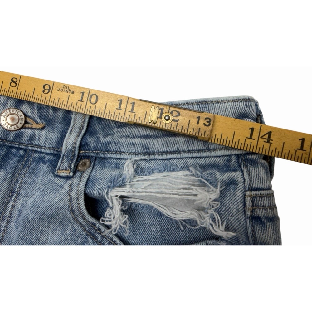 LADIES AMERICAN EAGLE COMFORT STRETCH WAISTBAND DISTRESSSED JEAN SHORTS   SIZE 6 - Picture 7 of 15